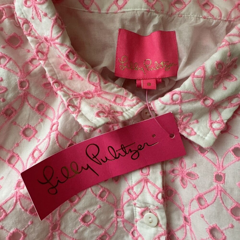 Lilly Pulitzer Pink & White Midi Dress Trio (Pink) - Picture 11 of 16